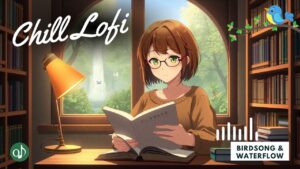 3H Lofi Instrumental Music – Study & Work Beats with Birds & Water Sounds