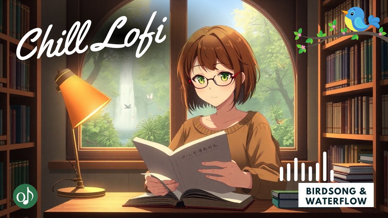 3H Lofi Instrumental Music – Study & Work Beats with Birds & Water Sounds