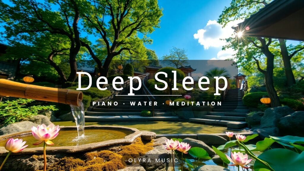 Deep Sleep Piano – Lotus Meditation & Water Sounds