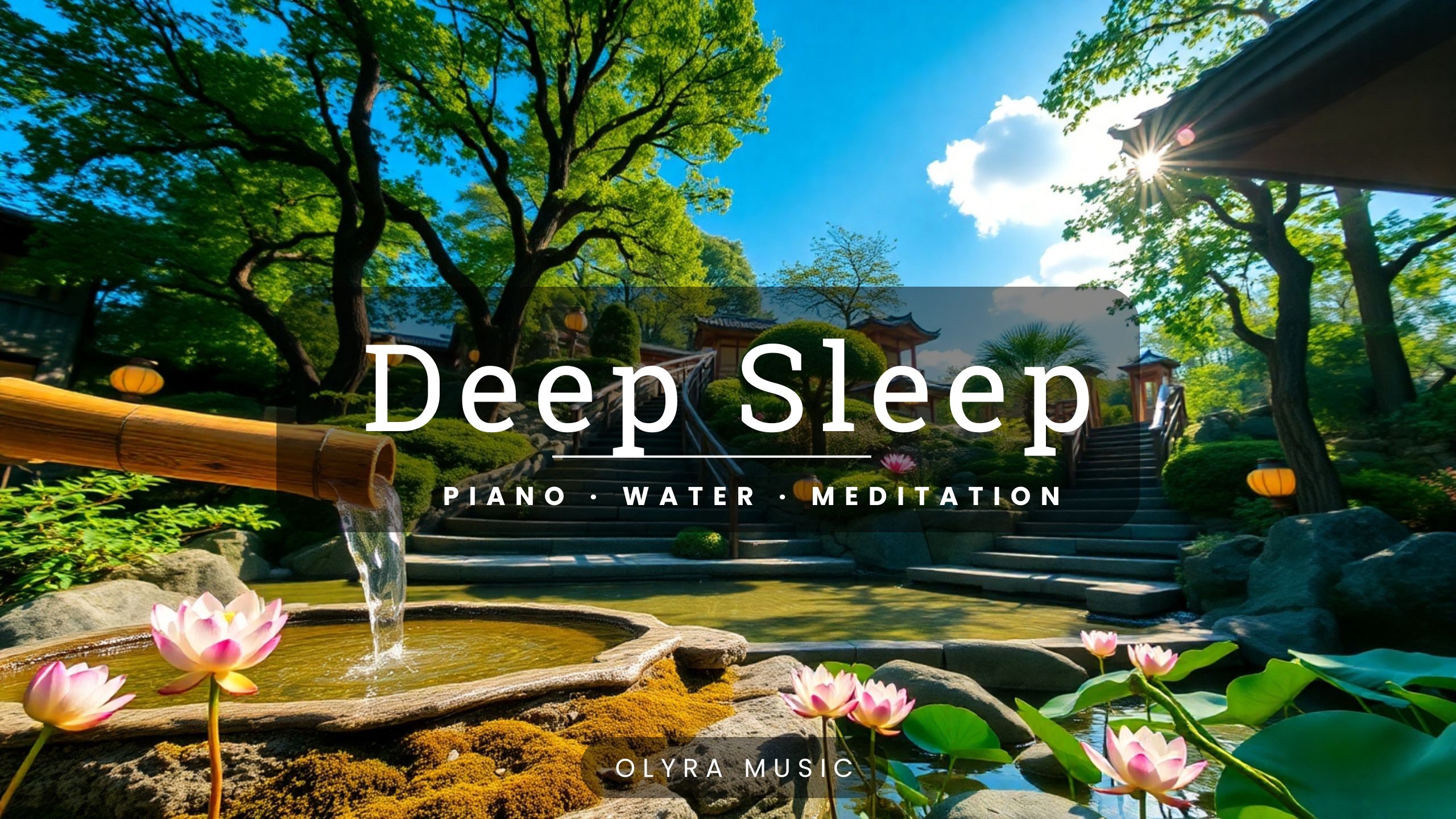 Deep Sleep Piano – Lotus Meditation & Water Sounds