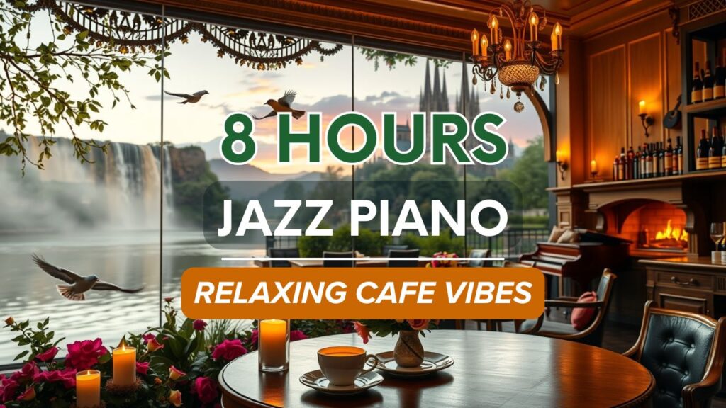 All Day Smooth Jazz Piano – 8 Hours Relaxing Instrumental for Café