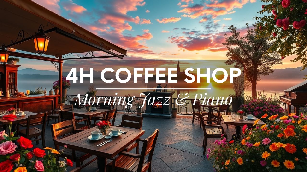 Coffee Shop Music ☕ Morning Jazz & Piano – 4H Sunrise Cafe Instrumental Background