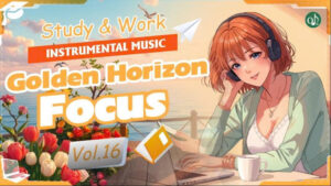 Golden Horizon – Vol.16 Study & Work Piano Instrumental Music at Sunset Café