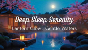 Deep Sleep Serenity 🌙🌸 24/7 Sleep Instrumental Music with Moonlight & Sakura Ambience