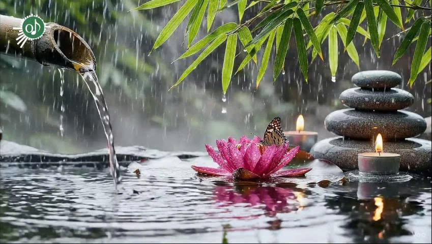 Healing Flow 🌿💧 24/7 Meditation & Yoga Instrumental Music with Water & Flowers