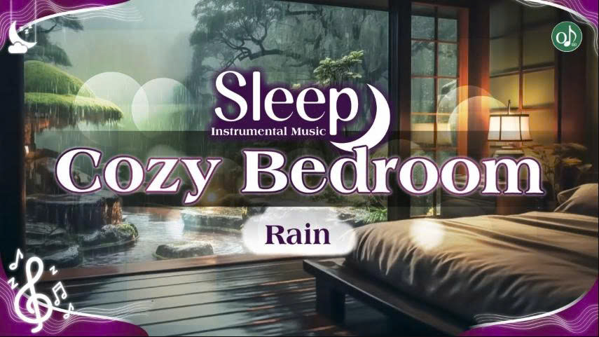 Deep Sleep Serenity 🌧️🌙 24/7 Rainy Night Sleep Music – Cozy Bedroom & Insect Ambience